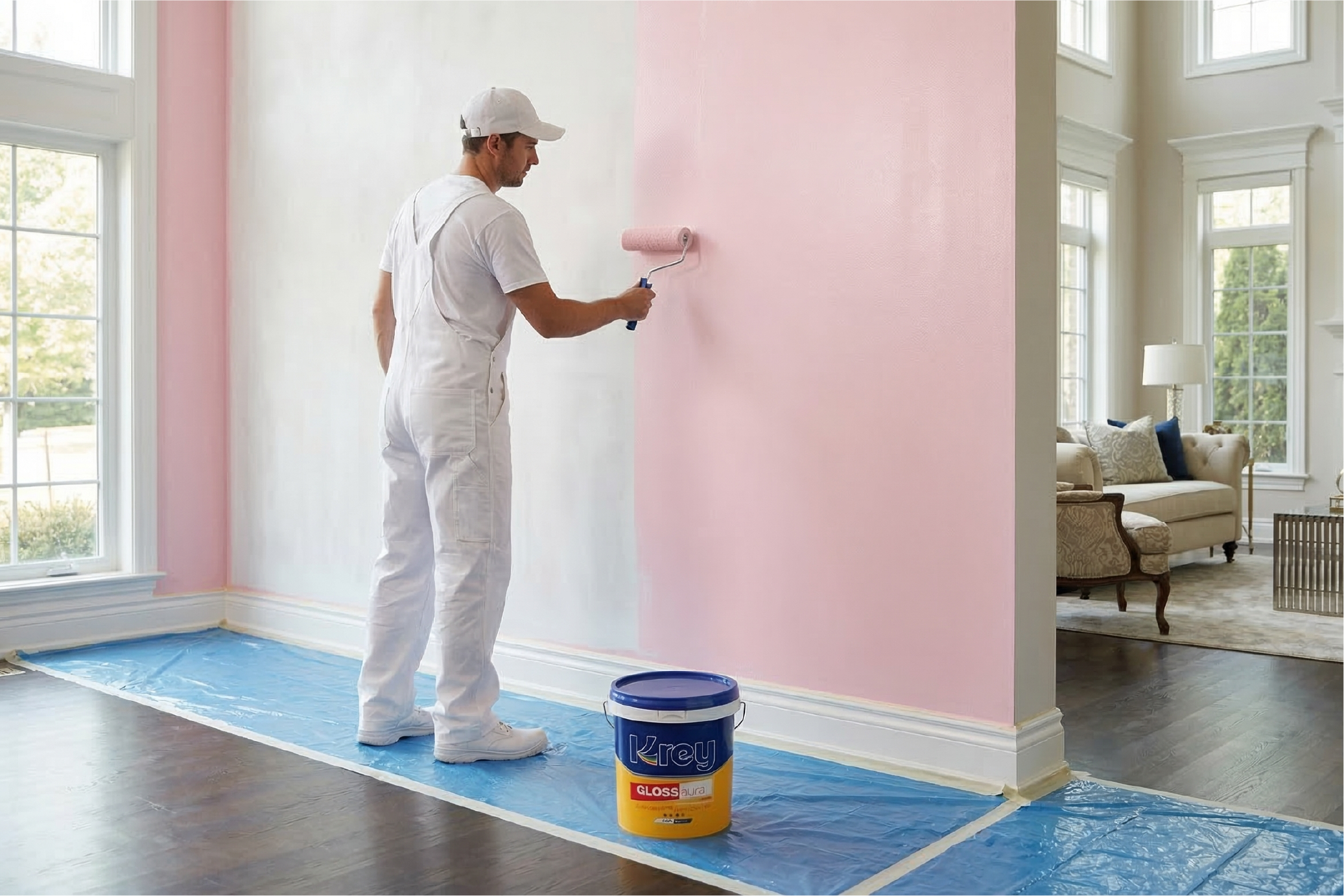 Sơn phủ bóng nội thất Gloss Aura