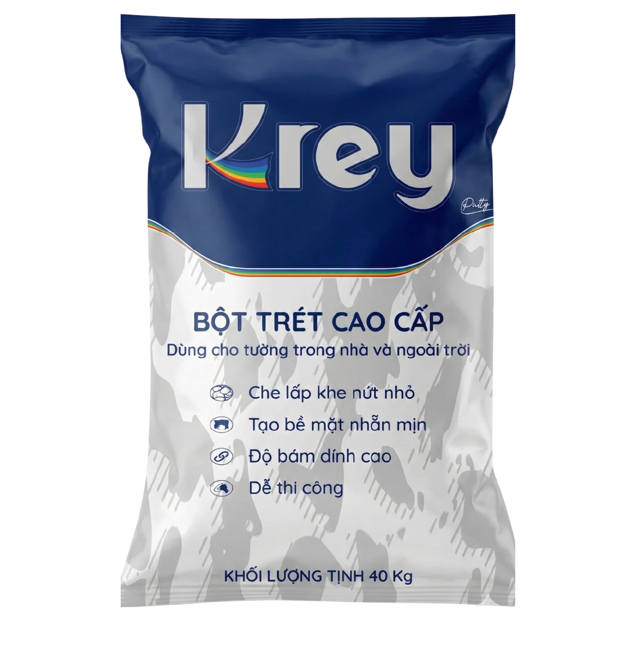 Bột trét tường nội ngoại thất cao cấp Krey Putty